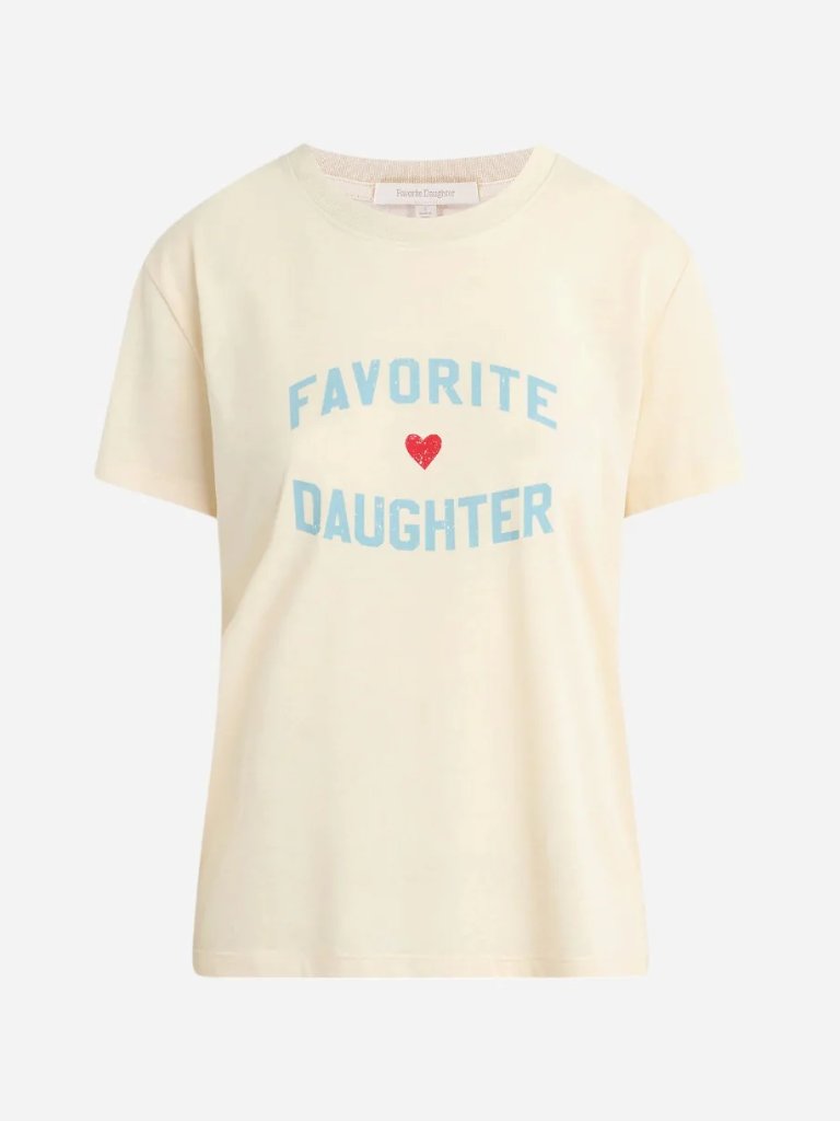 New Favorite Daughter Gardenia Baby Blue Favorite Daughter Print Tee/T-Shirt Xs